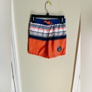 OP Kids Orange & Blue Striped Swim Shorts 4/5